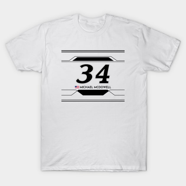 Michael McDowell #34 2023 NASCAR Design T-Shirt by AR Designs 